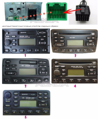 Wefa WF-606 USB, AUX, Bluetooth адаптер для FORD — изображение 2
